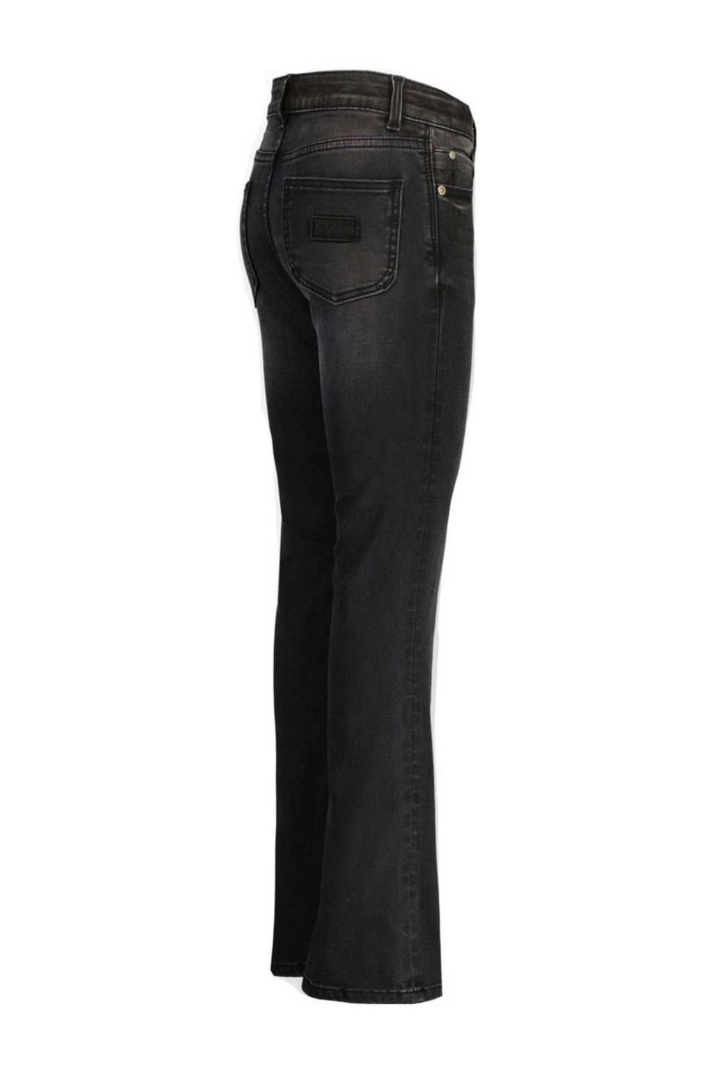 Vingino high waist flared jeans Britte washed black