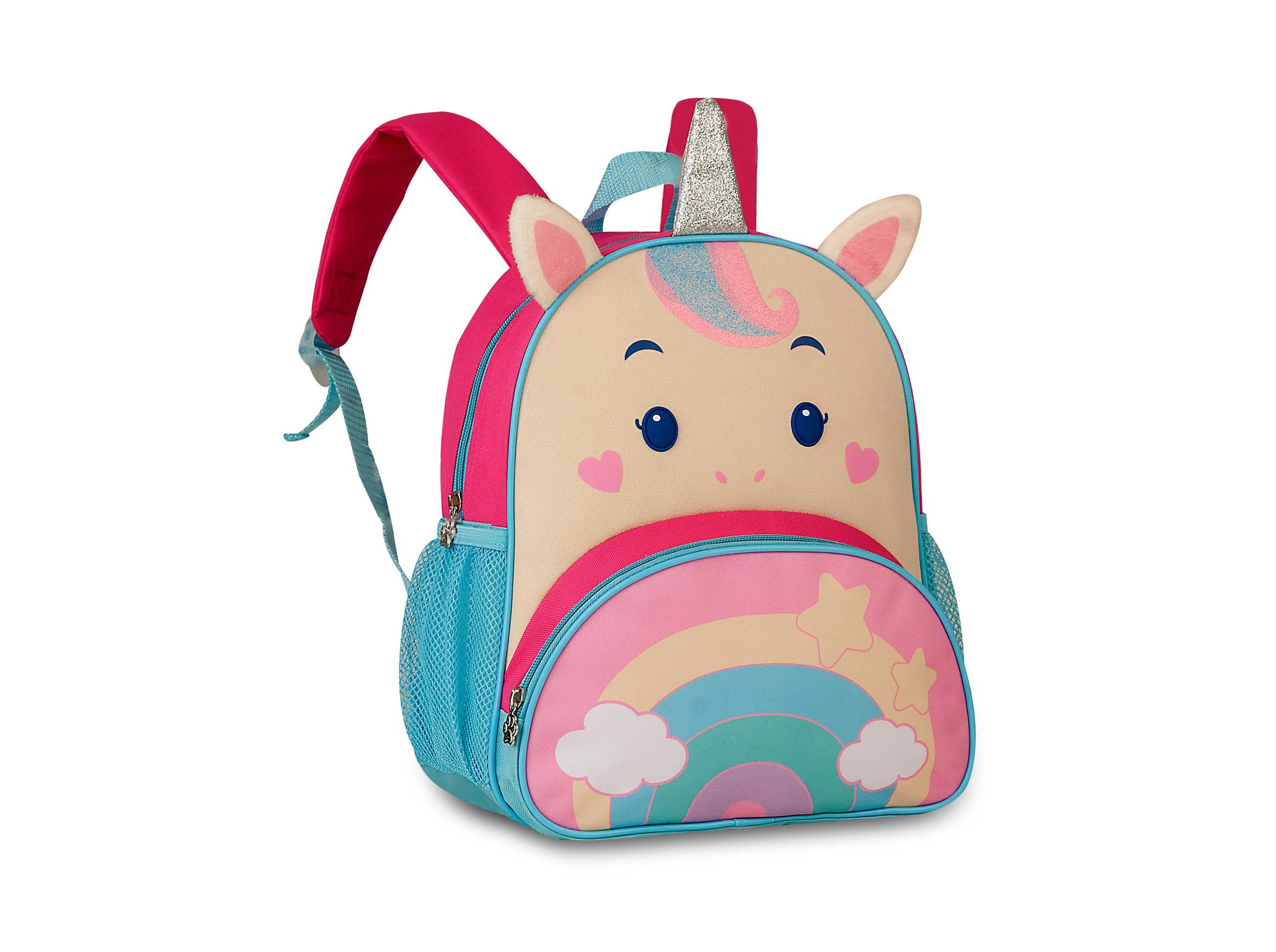 MOCHILA PRÉ-ESCOLAR CLIO UNICORNIO 33X27X11.5CM MODELOS SORTIDOS