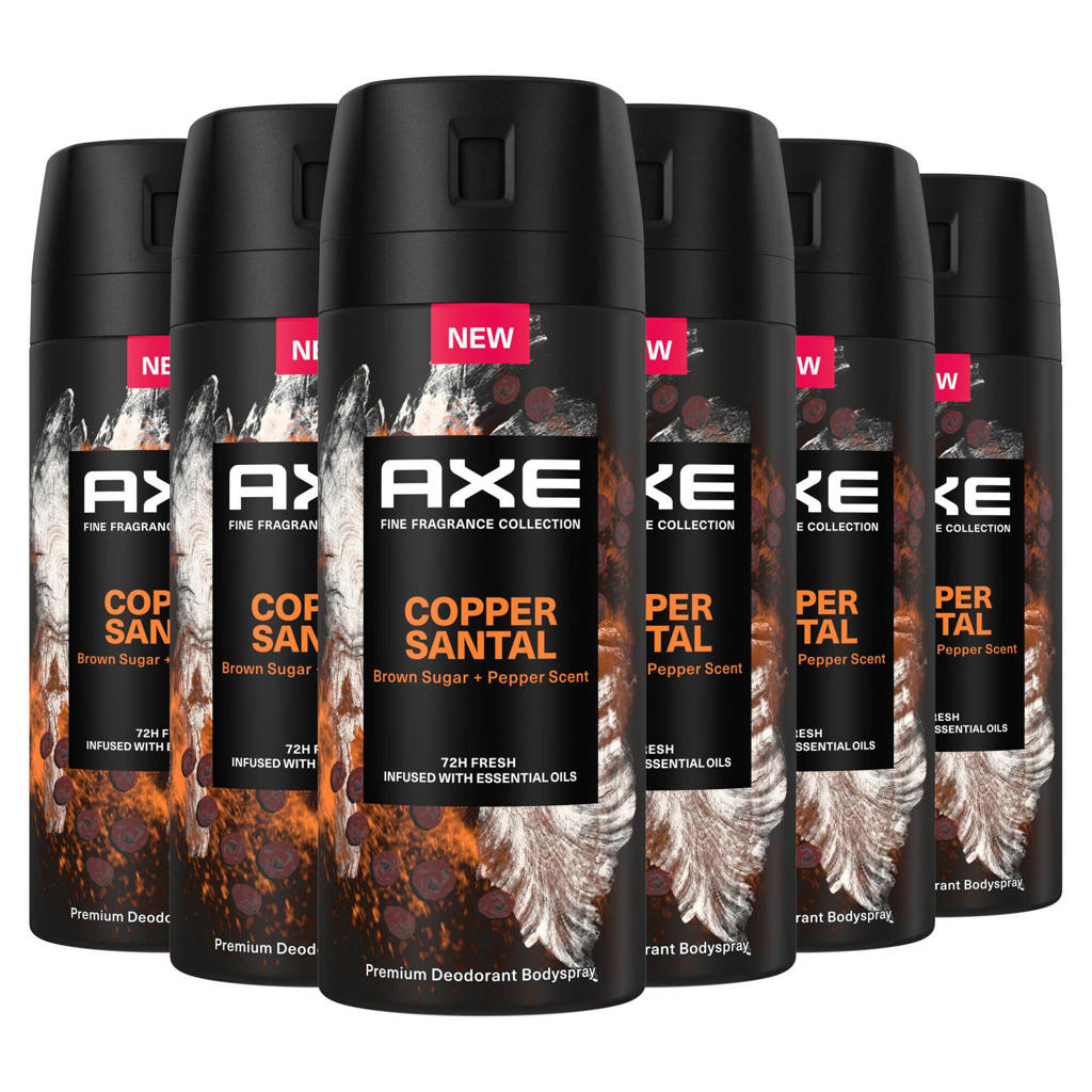 Copper Santal premium deodorant bodyspray - 6 x 150 ml