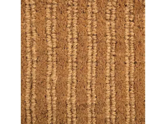 Tapis en fibre naturelle et caoutchouc marron 60x40