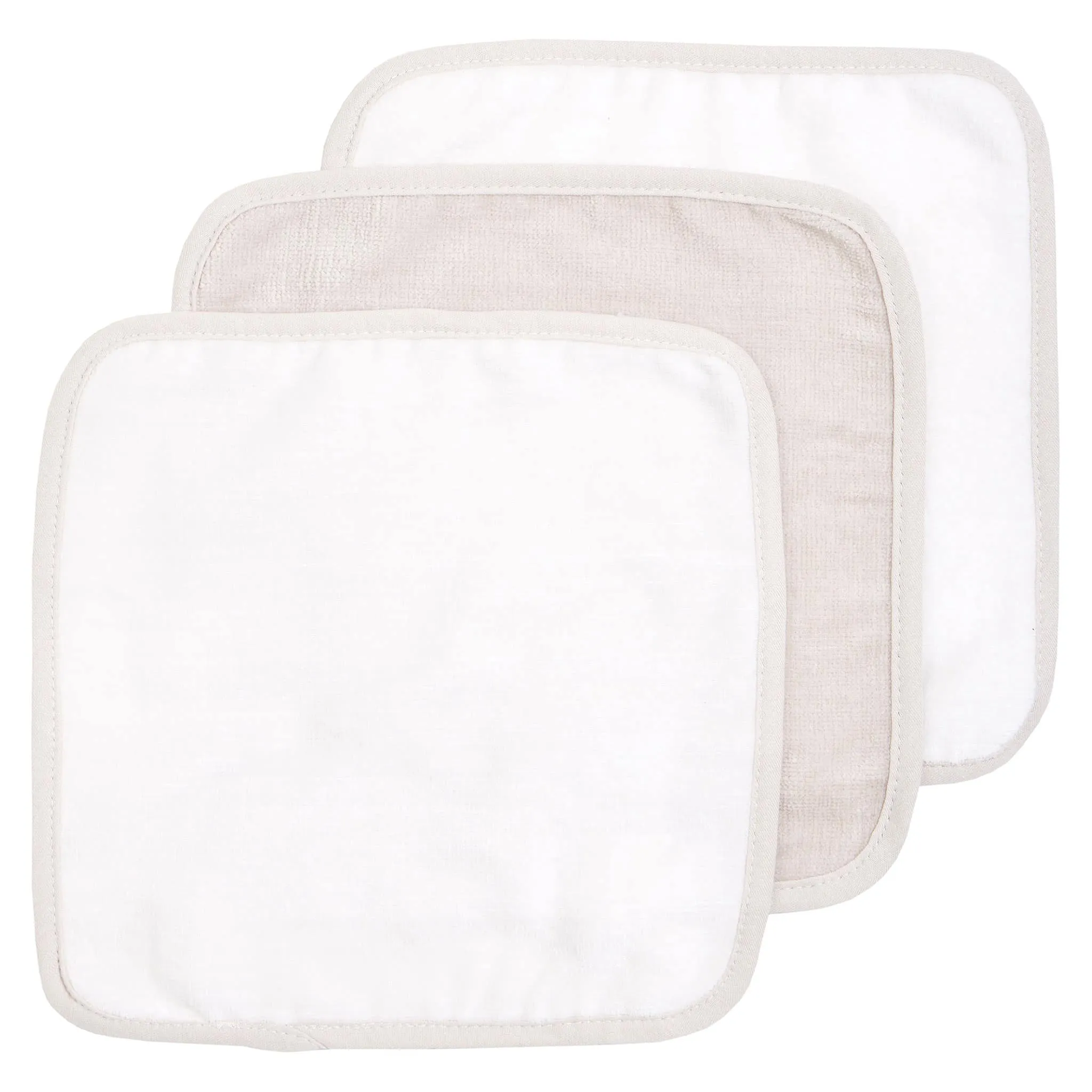 Petit Lem Ensemble Serviette de Bain et 3 Débarbouillettes - Moutons