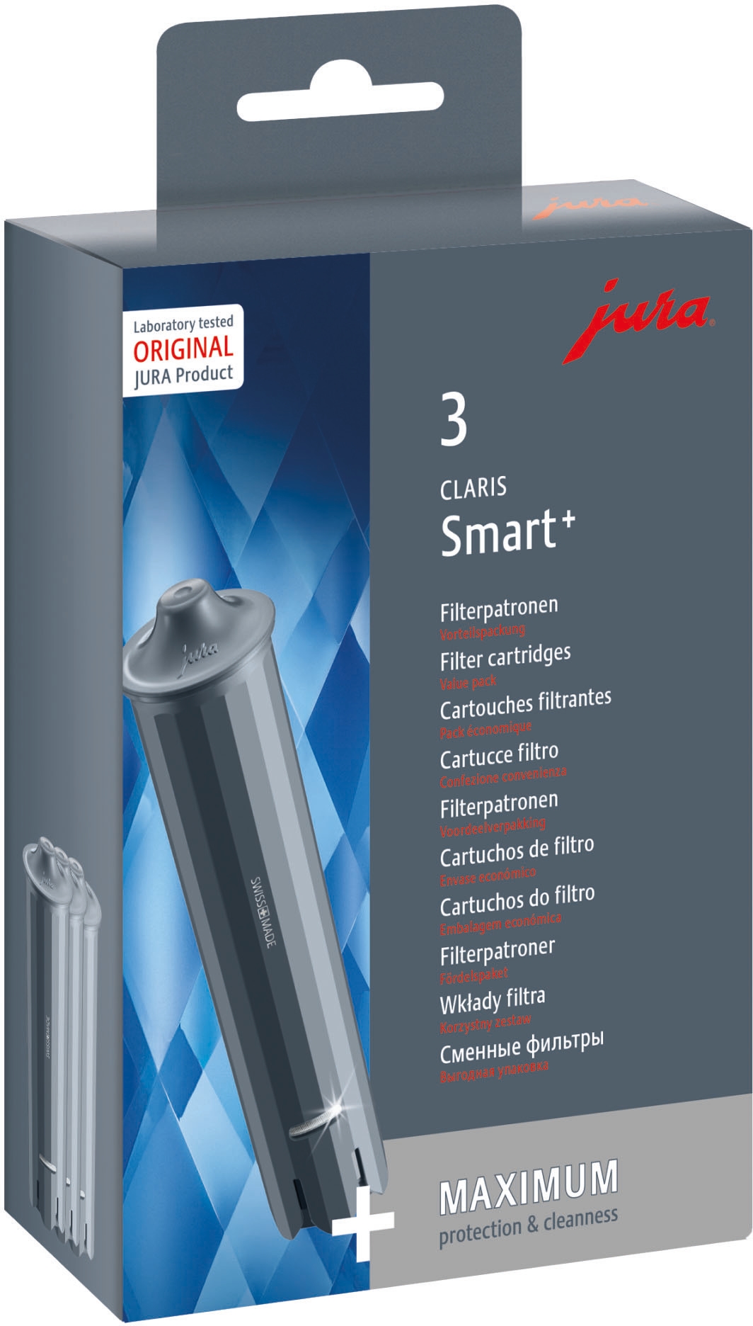 JURA Wasserfilter »24233 CLARIS Smart+« Set, 3 Stk. tlg. 3er-Set