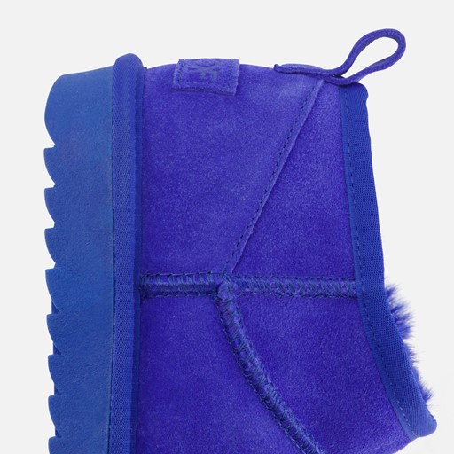 Colors of California Enkellaarsjes blauw Suede