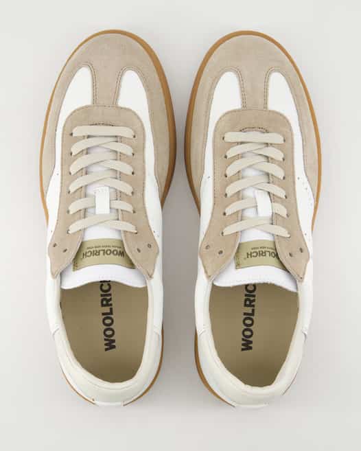 Woolrich Swing Court Sneaker in Beige