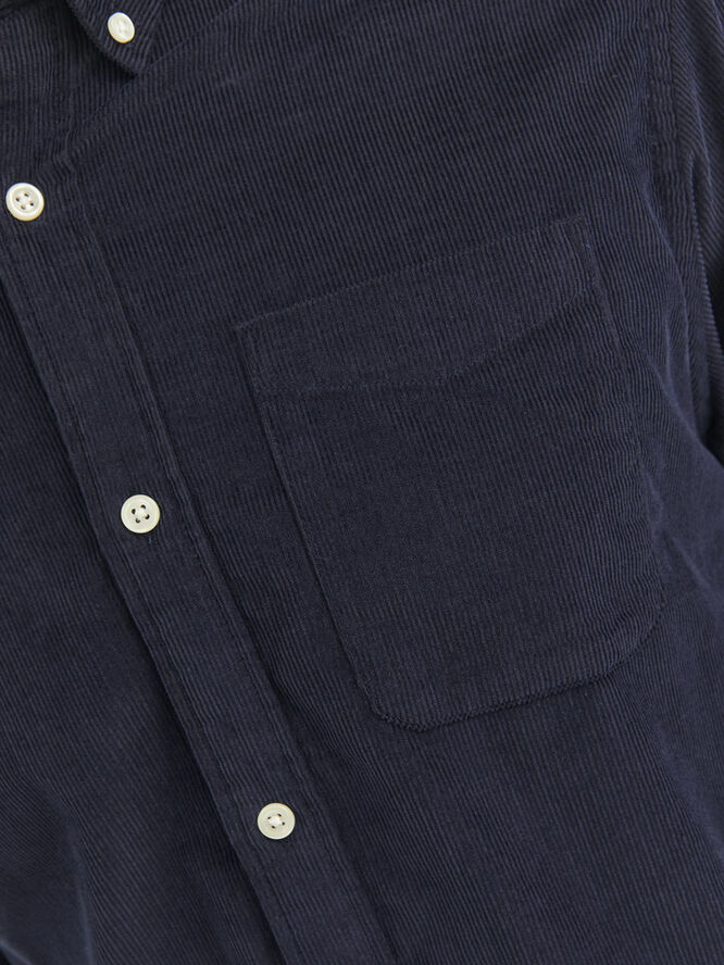 Jack & Jones JJECLASSIC CORD SHIRT LS SN Navy blazer