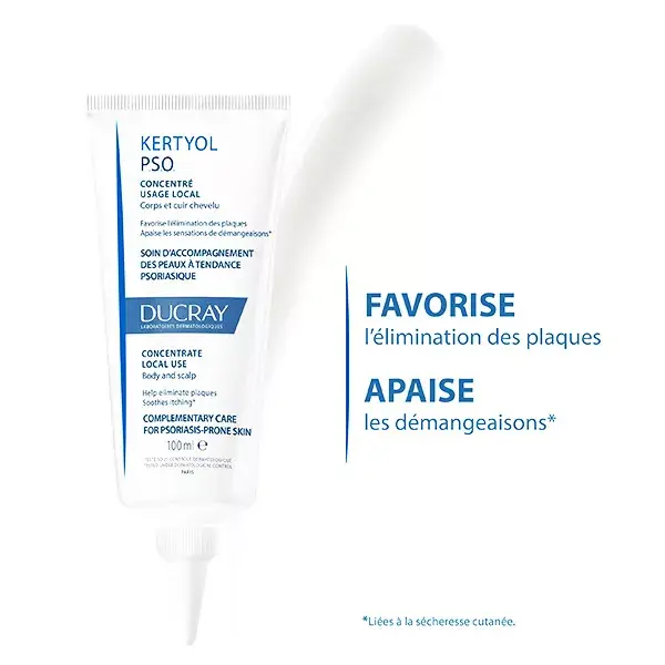 Ducray Kertyol P.S.O. Concentré Corps et Cuir Chevelu 100ml