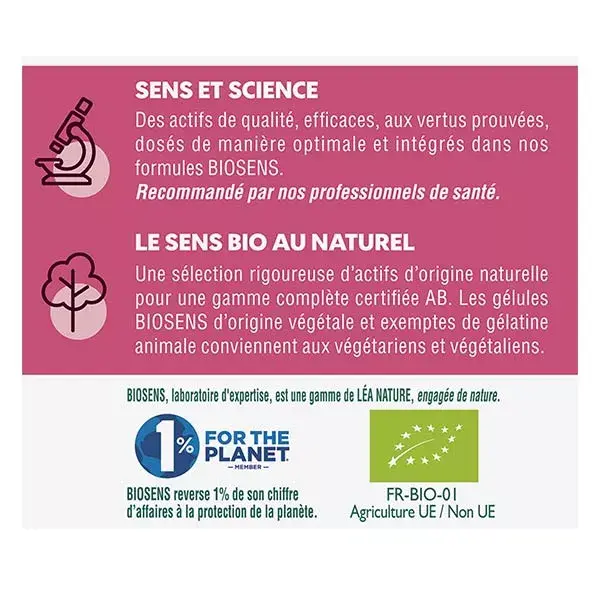 Programa de emagrecimento diário orgânico Biosens - 30 cápsulas vegetais