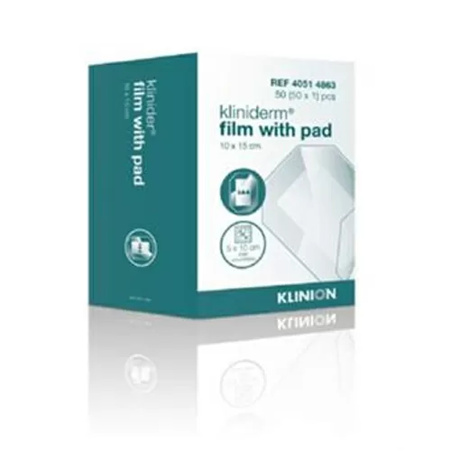 Kliniderm Film med sårpude 10x15 cm - 50 stk.