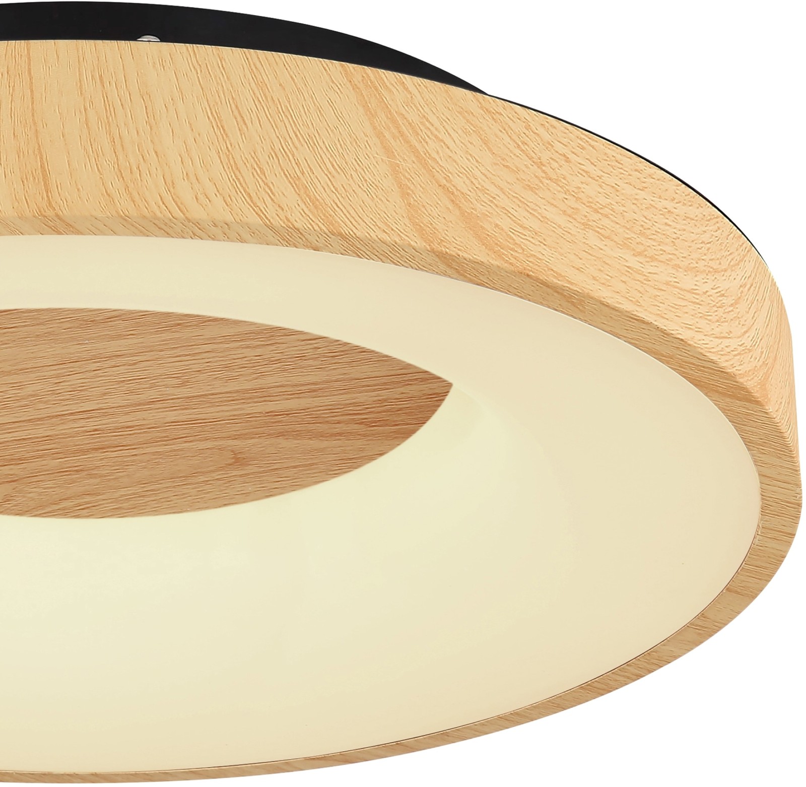 LED-Deckenleuchte - holzfarben - dimmbar - ø 40 cm