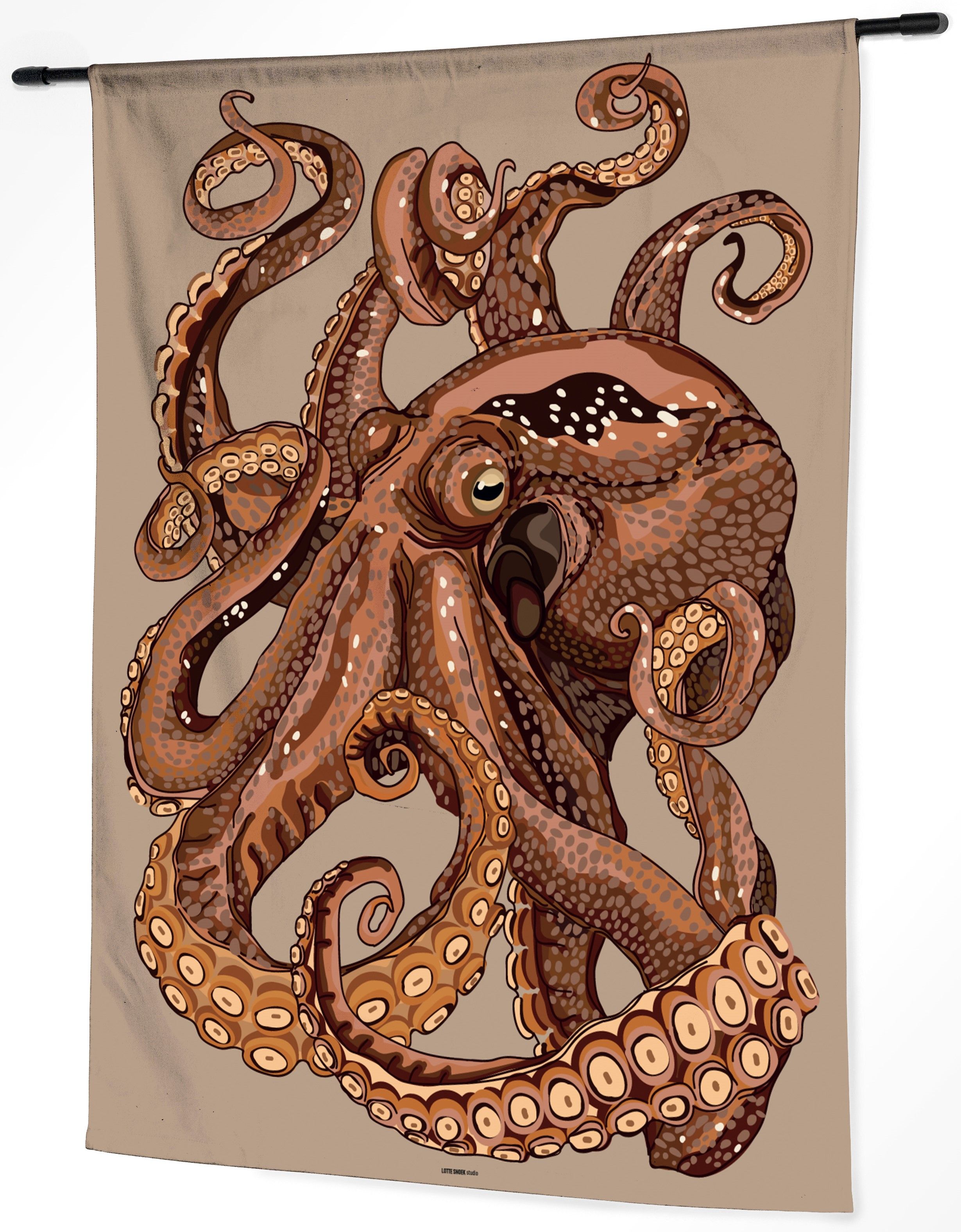 Wandkleed Pulpo