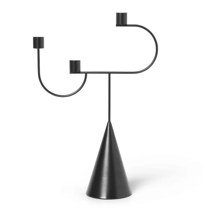 Ferm Living - Avant Kerzenständer, schwarz