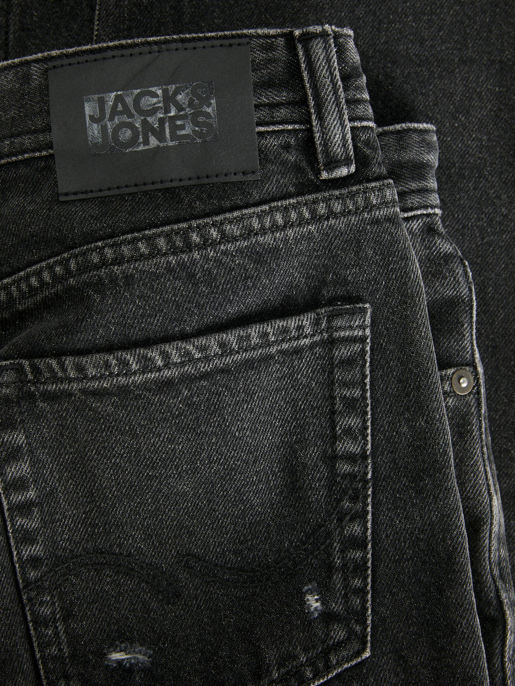 JACK & JONES relaxed jeans JJICHRIS JJORIGINAL black denim
