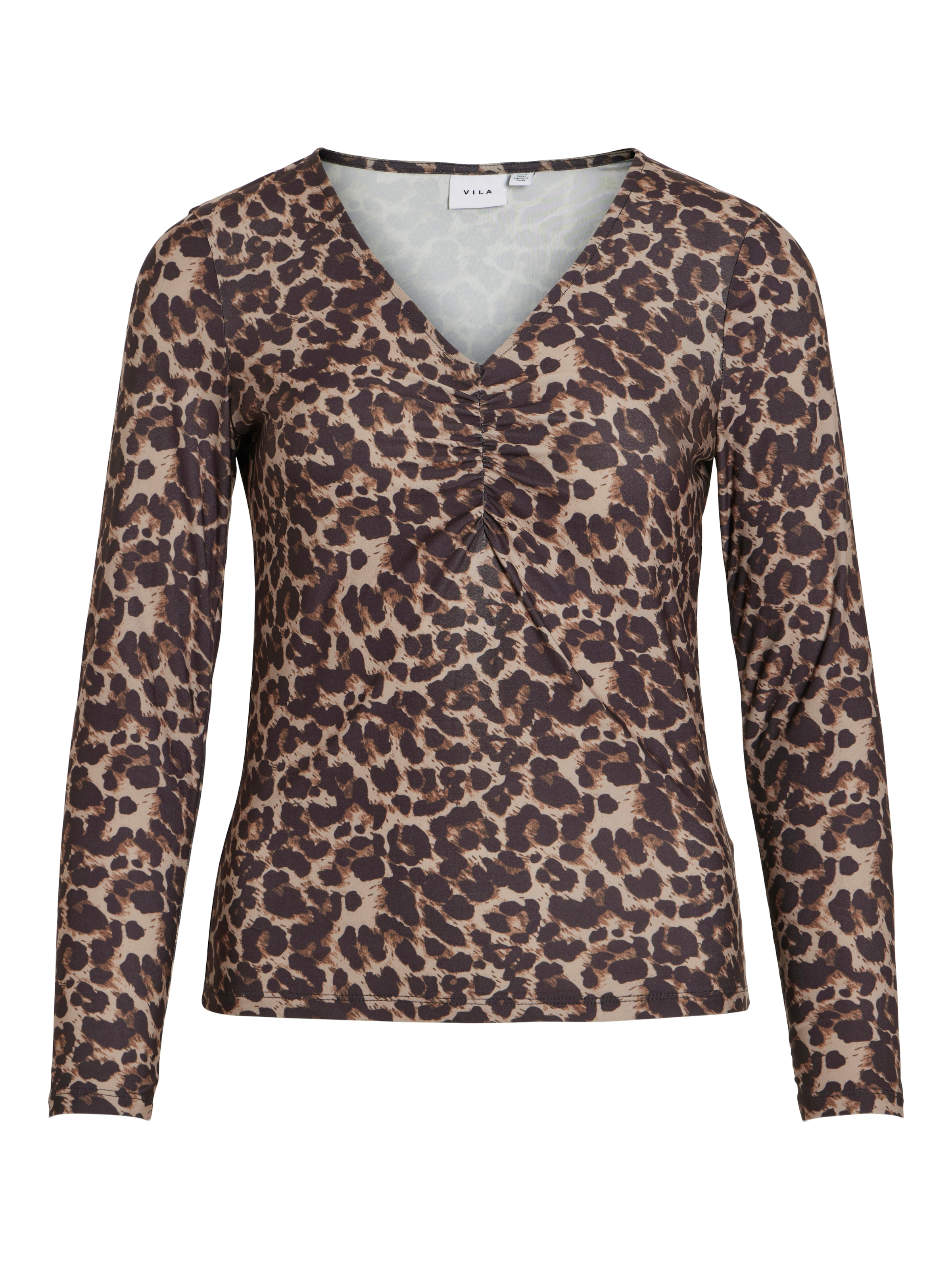 Vila V-Shirt »VILEOA V-NECK L/S TOP - NOOS«