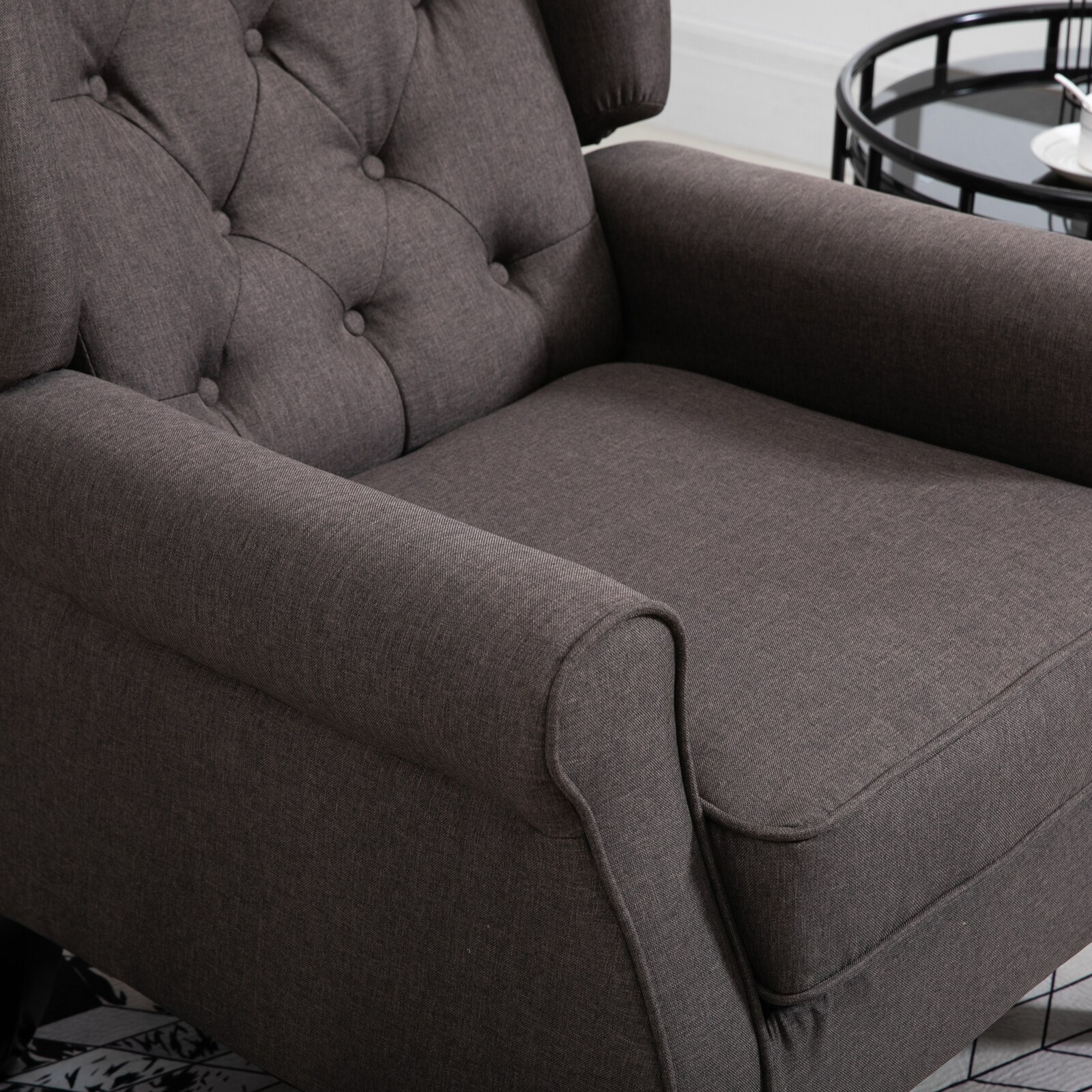 HOMCOM Relaxsessel mit Tufting 76 x 86 x 108 cm (BxTxH)