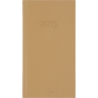 Agenda London - 1 semaine sur 2 pages - 9,5 x 17,5 cm - beige - Oberthur