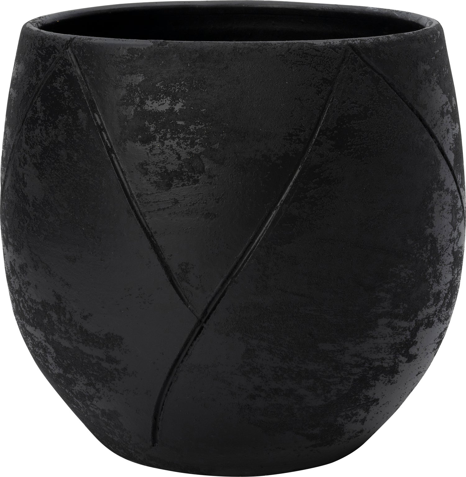Intratuin bloempot Nio zwart D 33 H 31 cm