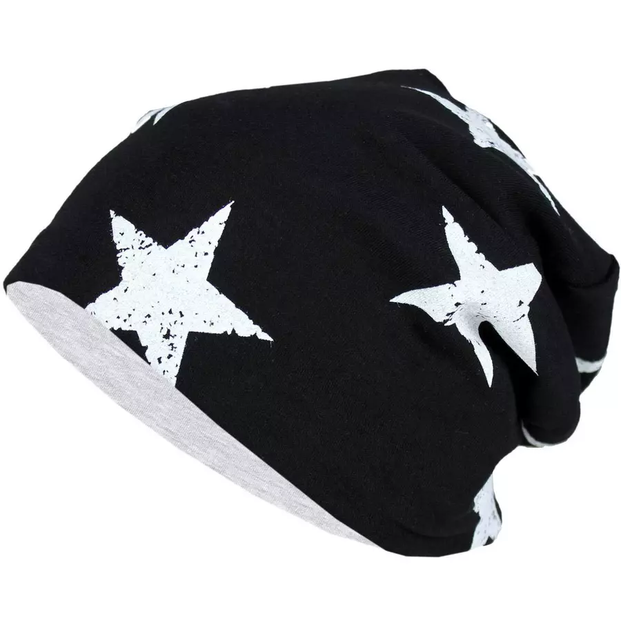 TupTam Unisex Kinder Beanie Mütze Schlauchschal Set schwarzweiß