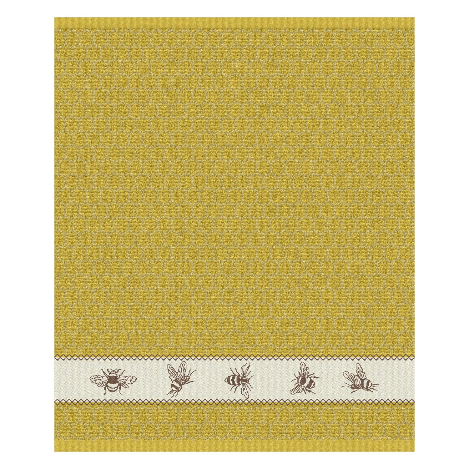 DDDDD keukendoek Bees - 50x55cm - Geel - 6 stuks