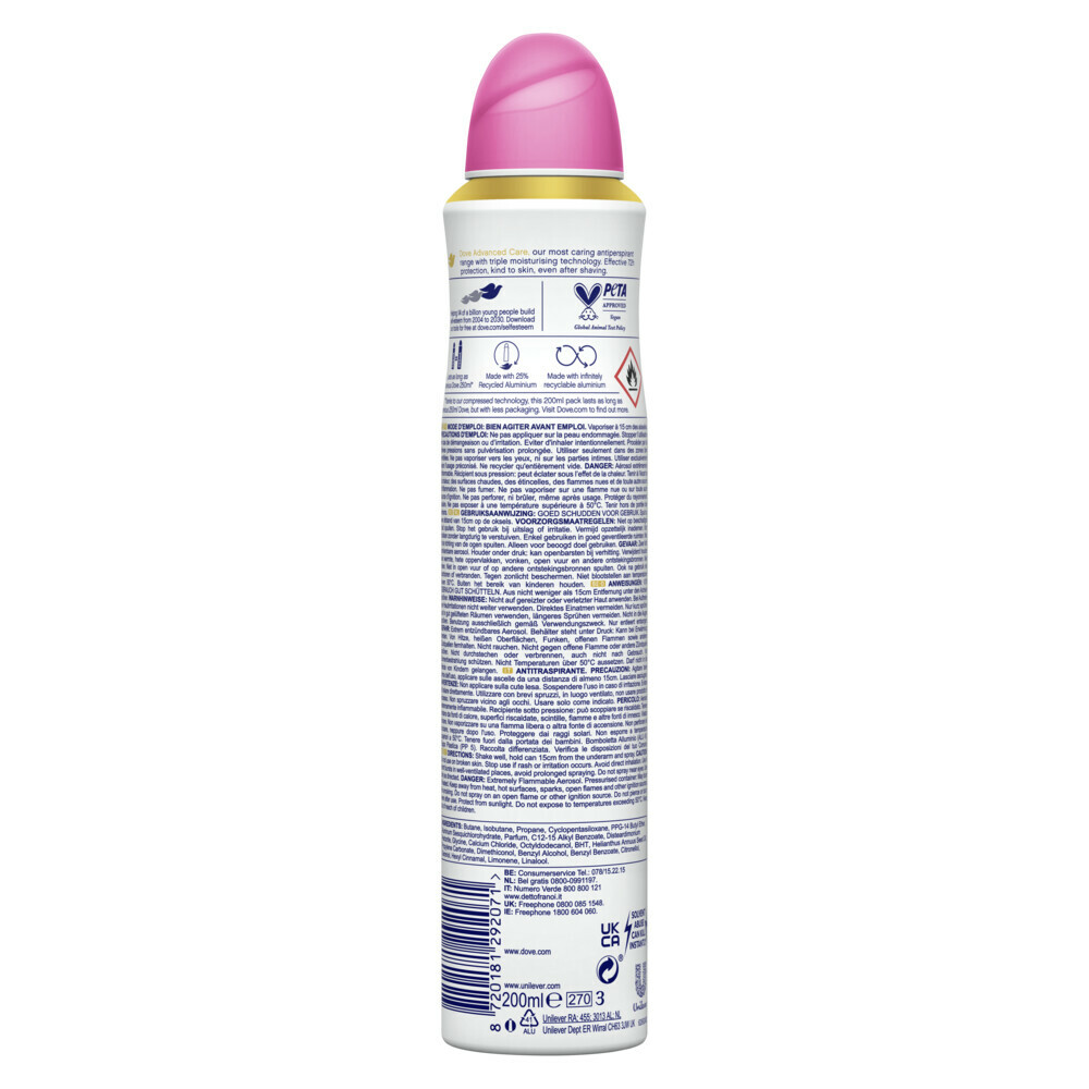 6x Dove Deodorant Spray Invisible Care200 ml