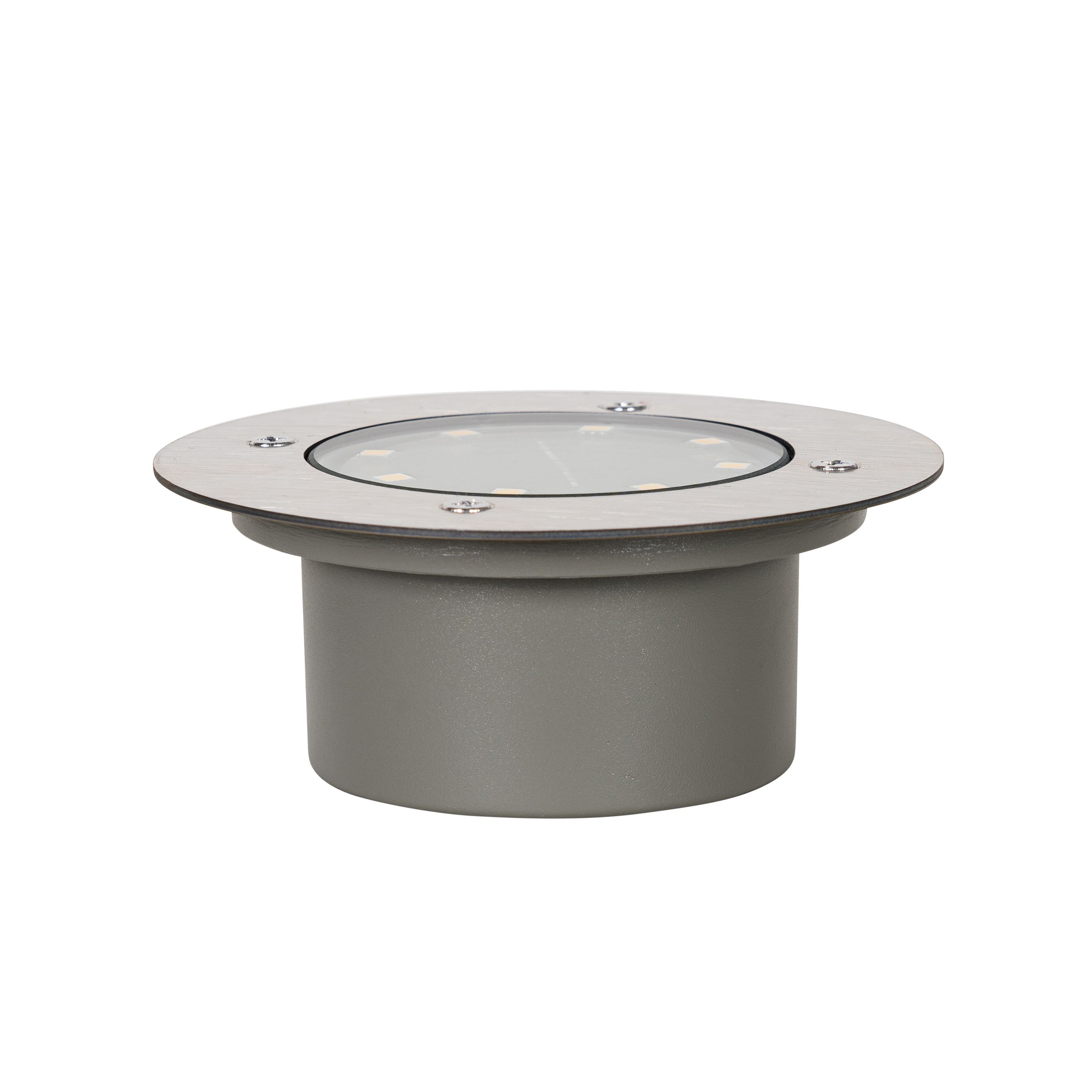 Moderne grondspot staal incl. LED IP65 Solar - Terry