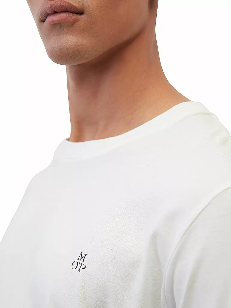 MARC O'POLO Langarmshirt  weiss