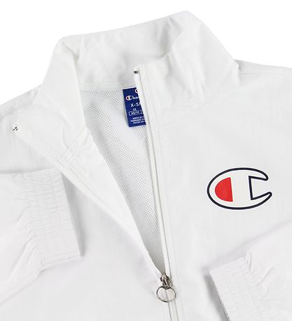 Champion Fashion Cardigan - Weiß m. Logo