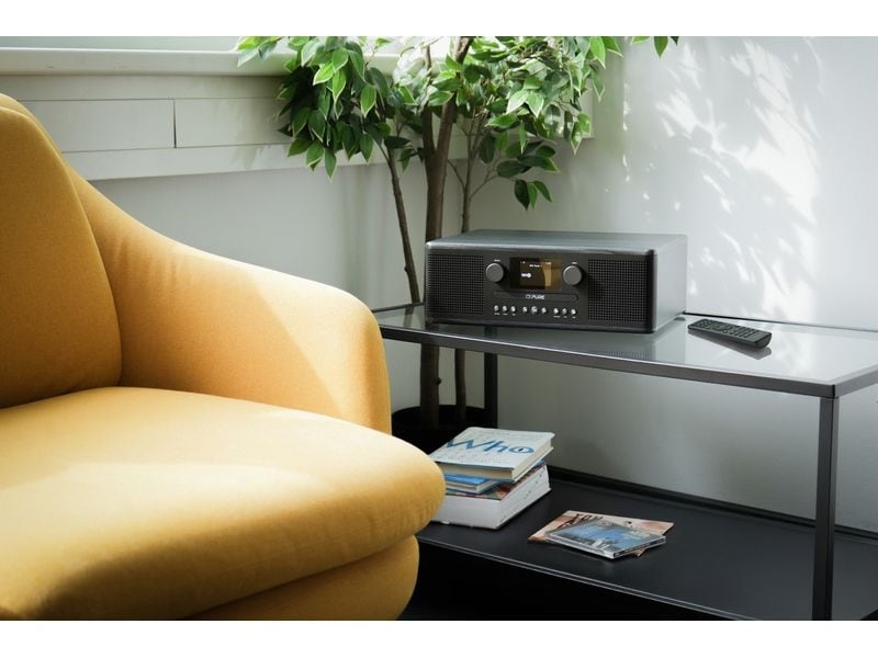 Pure DAB  Radio Classic C-D6i Schwarz/Esche Das charmante All-in-One-Internetradio