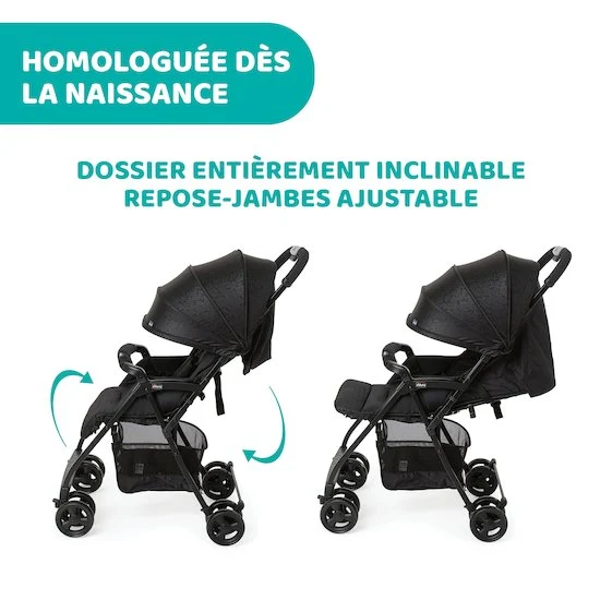 Poussette OHlala 3   Jet Black        de               Chicco
