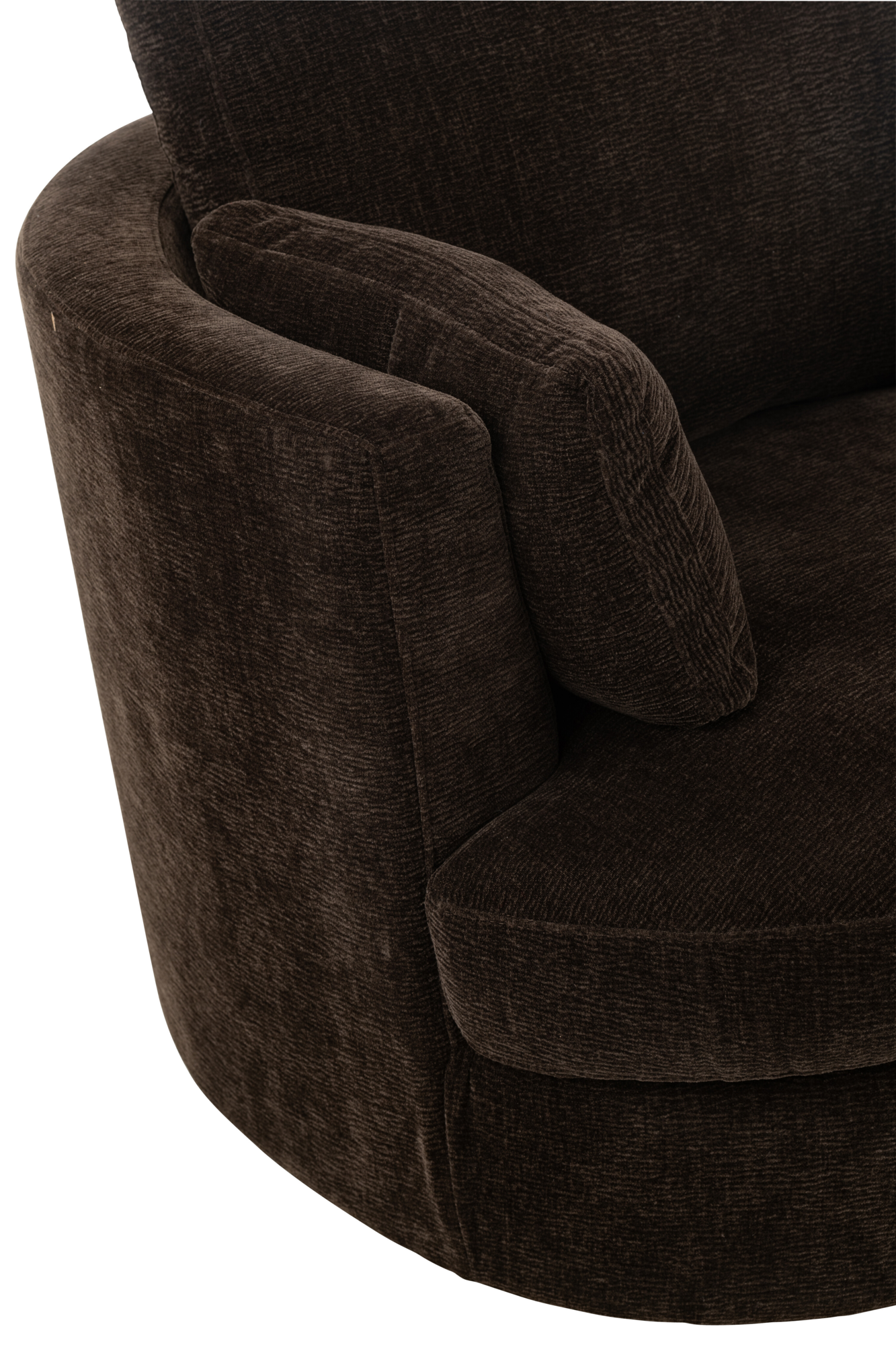 Fauteuil 360º donkerbruin