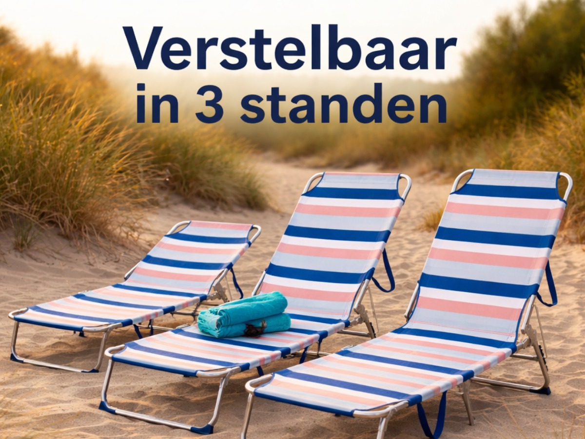 HEM set van 2 aluminium opvouwbaar ligbedden - Blue