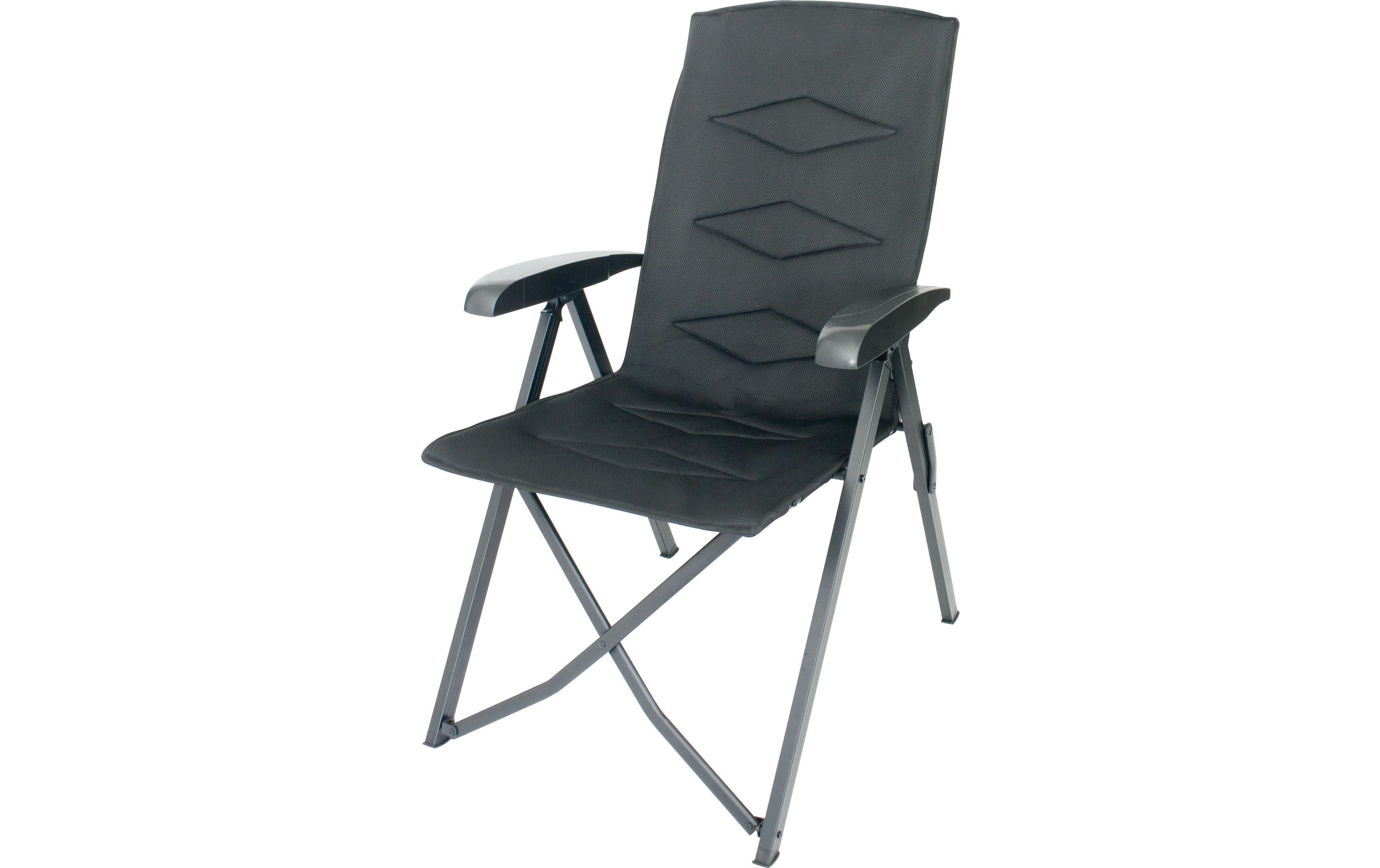 Campingstuhl Autun 3D SchwarzKlappbarer Campingstuhl mit atmungsaktivem 3D-Netz