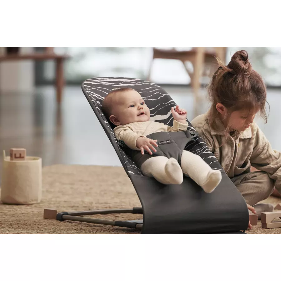 BABYBJÖRN Babywippe Bliss Cotton AnthrazitLandscape