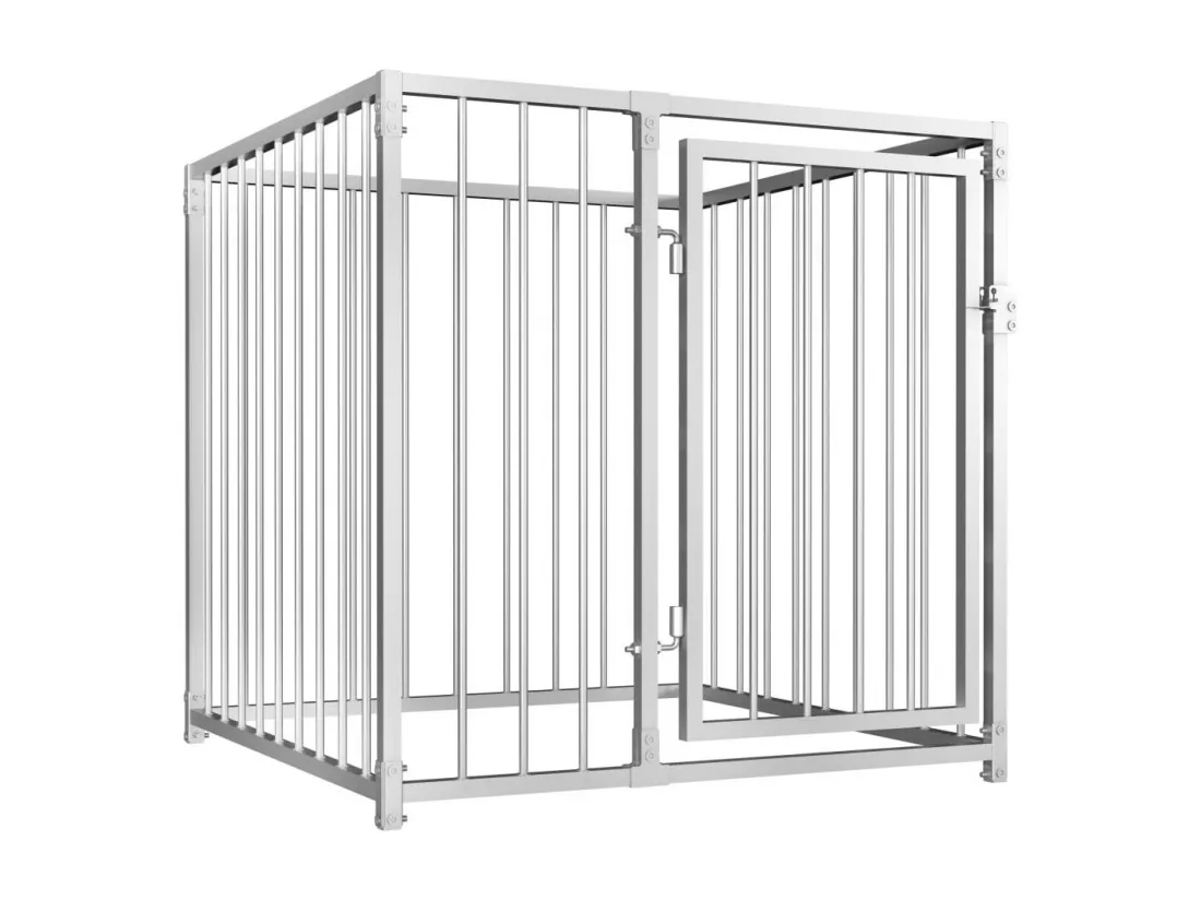 Chenil extérieur cage enclos 100 x 100 x 100 cm 02_0000337
