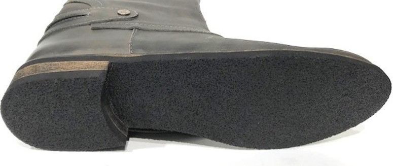 Twins - 31655 - Knielaarzen - Zwart - Waxed Nubuckleer