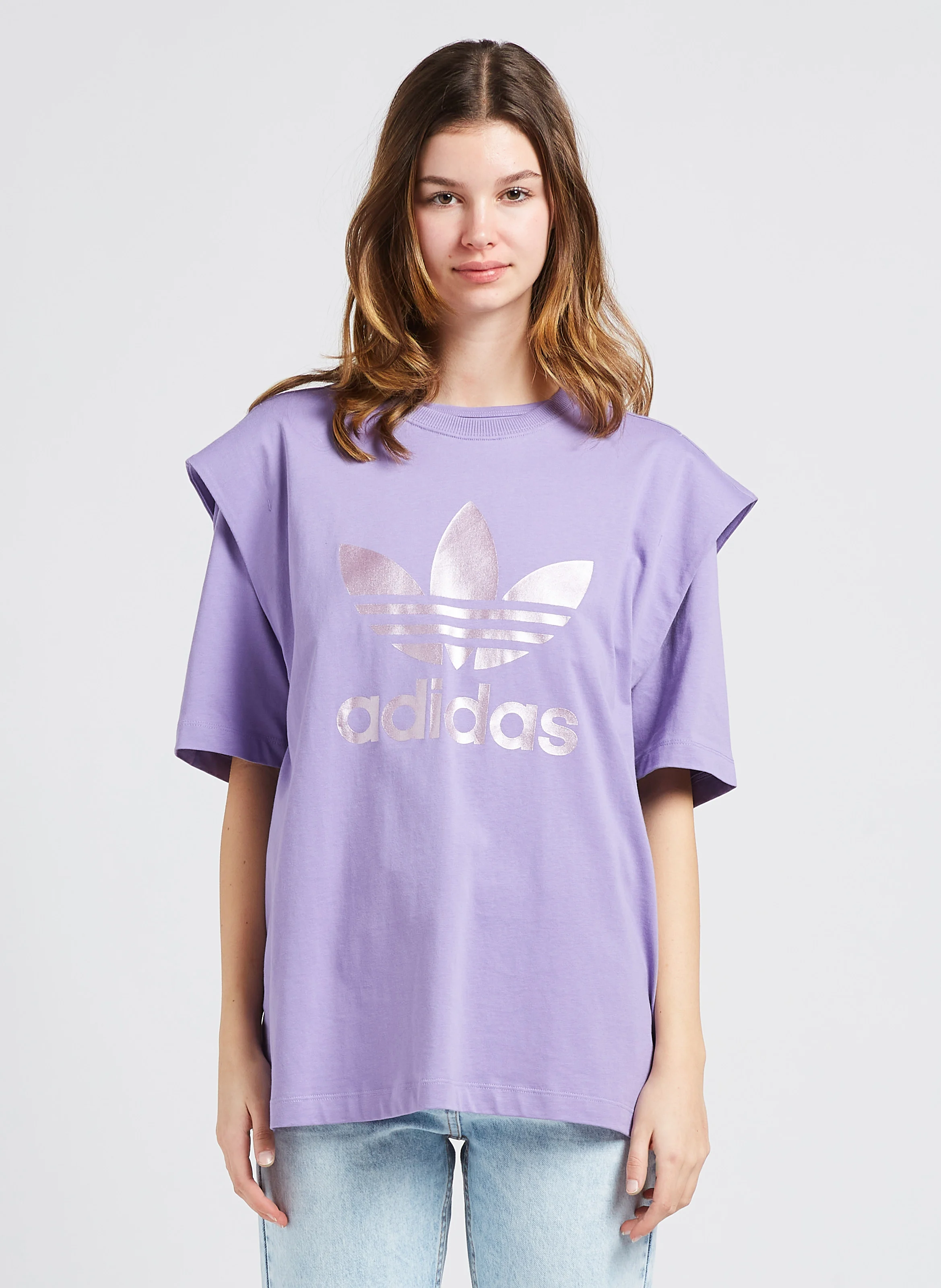 Tee shirt 2 en 1 en coton| Violet