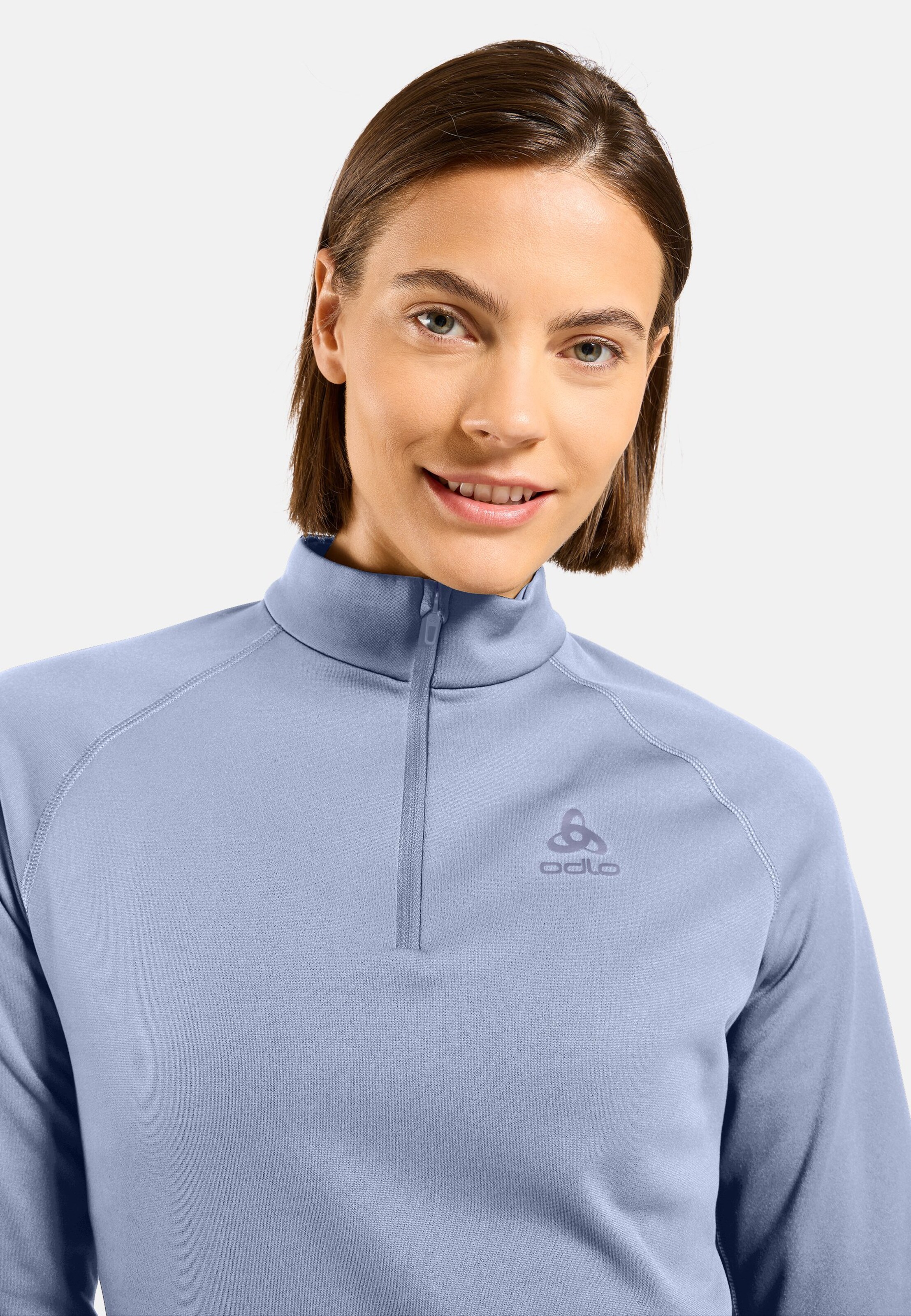 Besso Mid Layer mit Halbreissverschluss in Blue heron