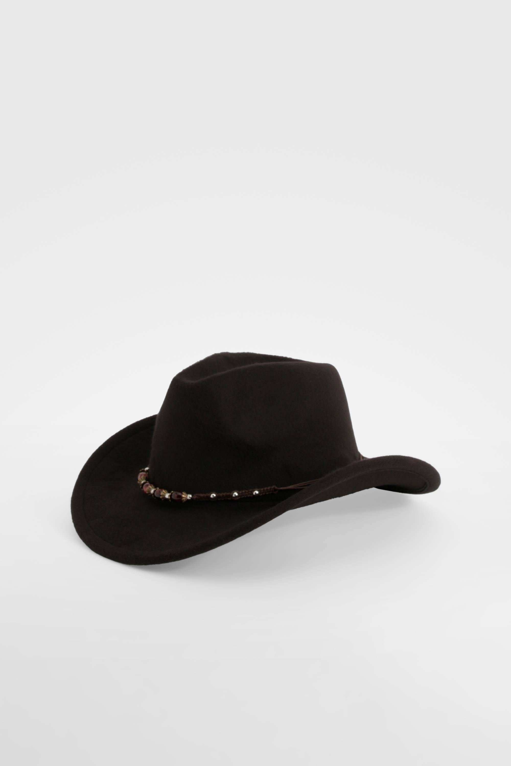 boohoo Chapeau western à détail de garniture à boucle
