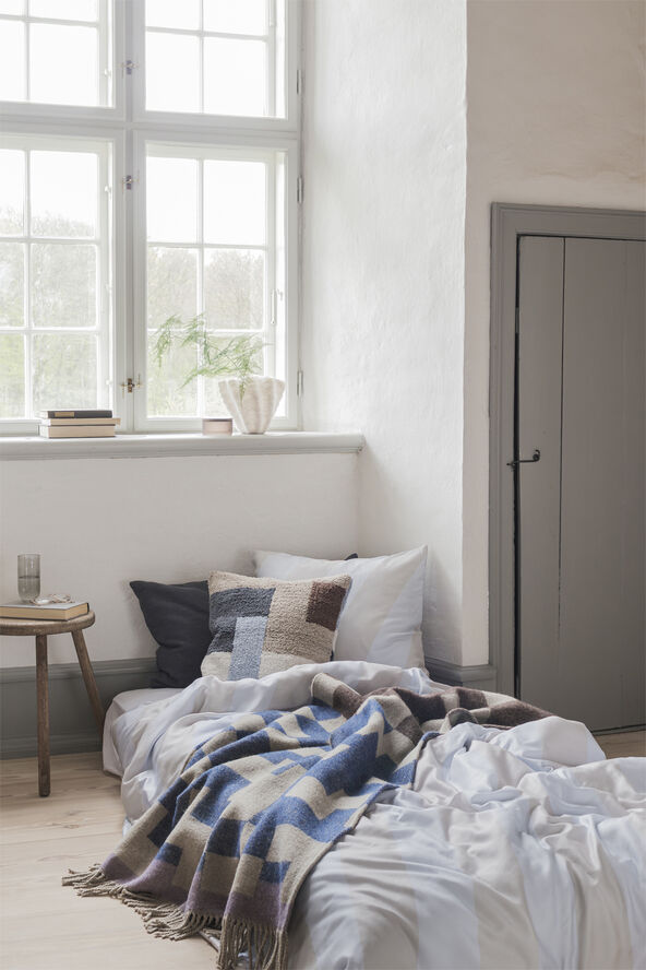 Mette Ditmer DIAGONAL bed set Light grey , sand
