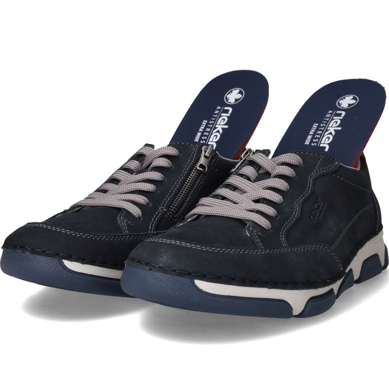 Rieker Veterschoenen Blauw Heren