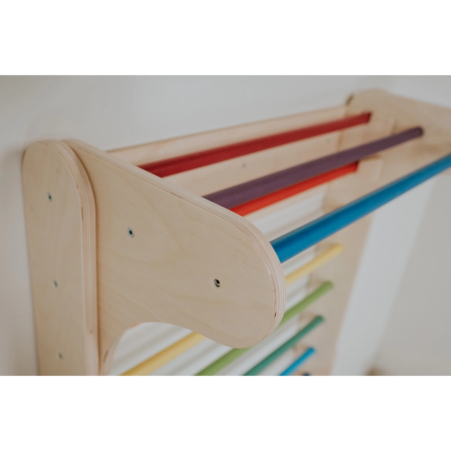 LEG & GO Kletterdreieck – Kletterwand 2in1, Regenbogen