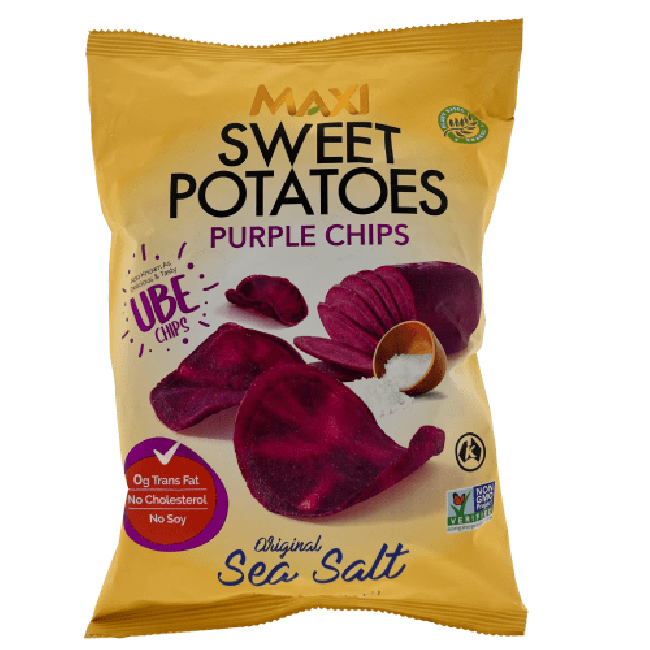 Maxi Paarse Zoete Aardappel Chips Zeezout Smaak 71g