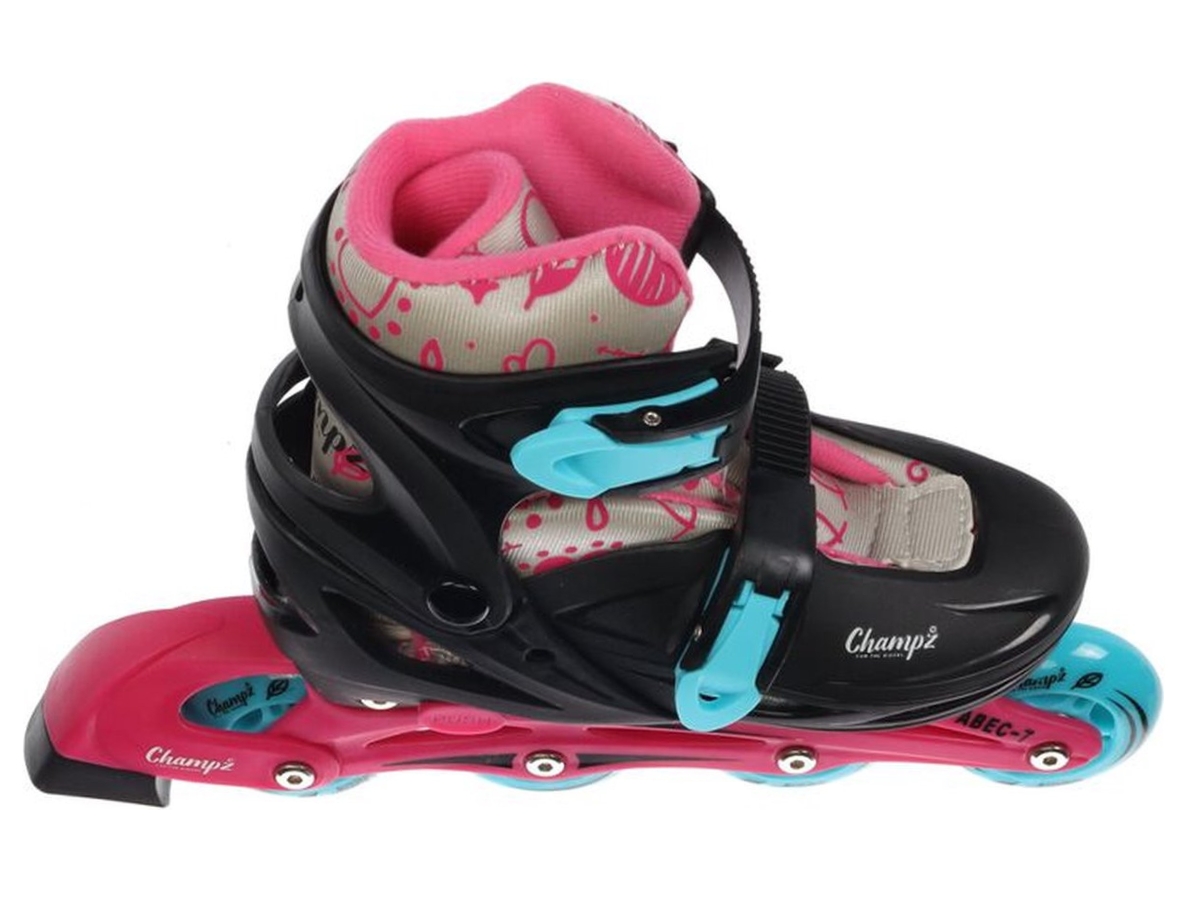 Champz Beginner Kinder Inline Skates Roze Hardboot ABEC7