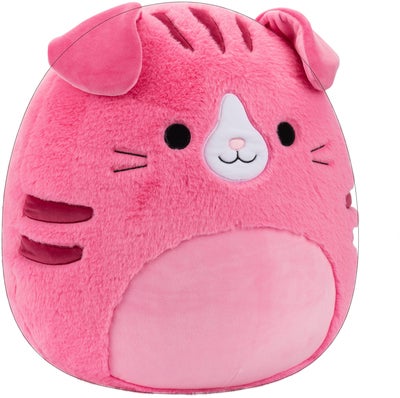 Squishmallows Fuzz A Mallows Kosedyr Amina Katt 40 cm