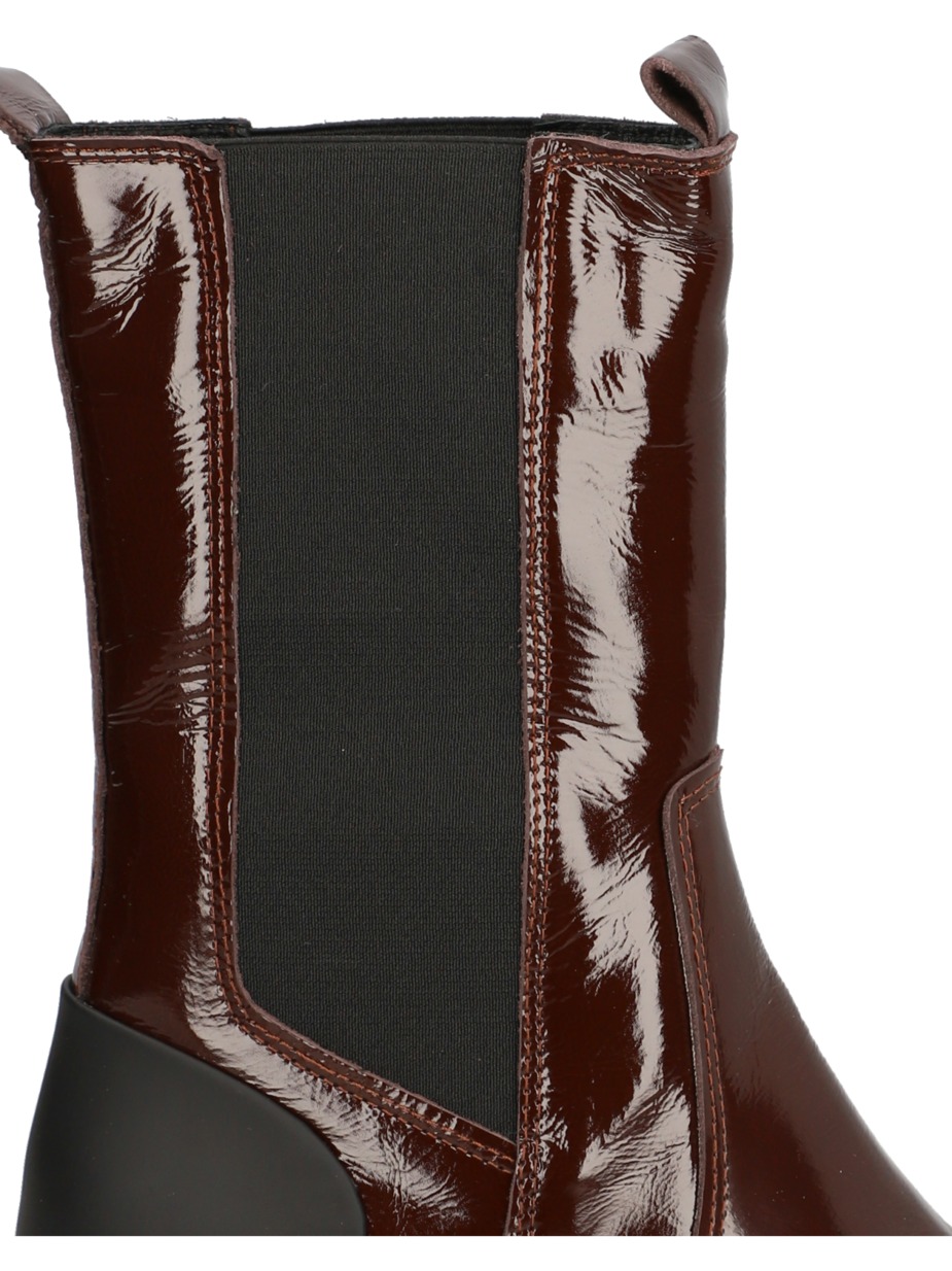 Lackleder Stiefelette