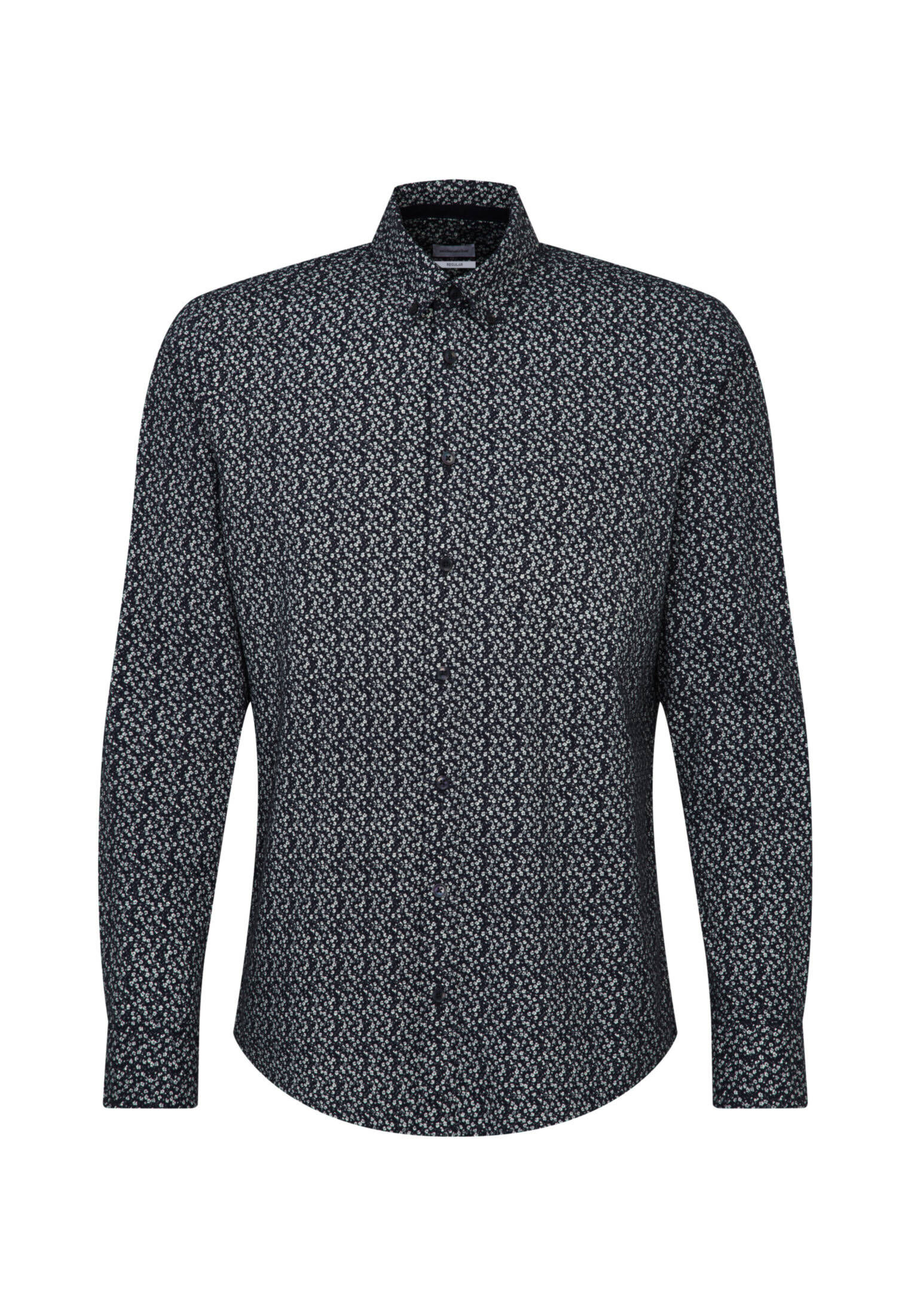 Seidensticker| Herren Casual Hemd Schwarze Rose