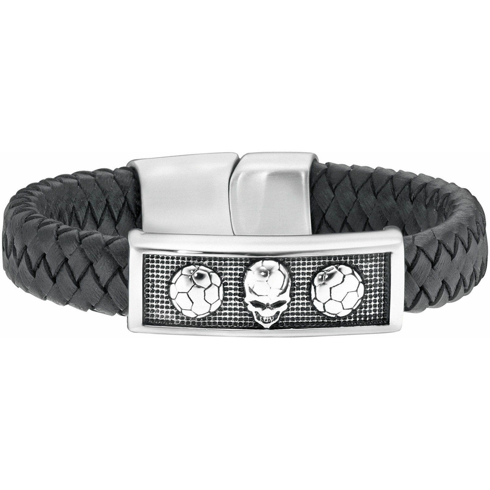 Police Herren-Lederarmband Catacomb Gr. S