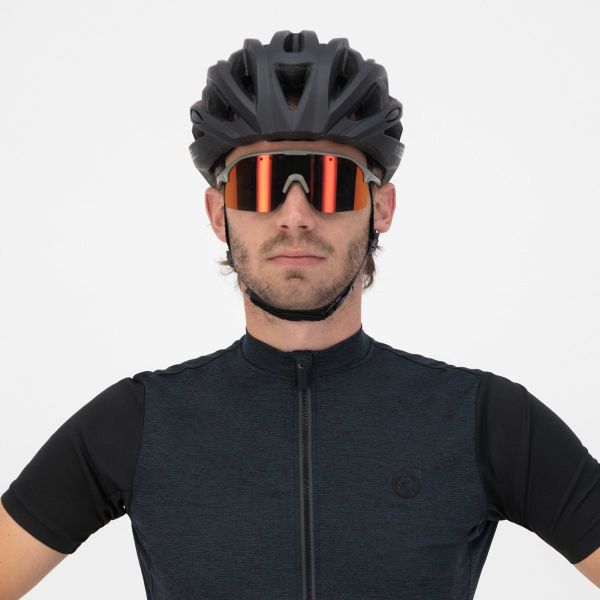 Rogelli Ventro Polarized Cykelbriller, Grey/Bordeaux
