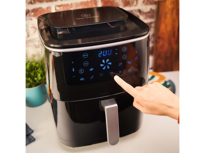 Tefal Heissluft-Fritteuse Easy Fry Grill & Steam 3 in 1, Sc Heissluftfritteuse mit Grill und Dampfgarer Funktion