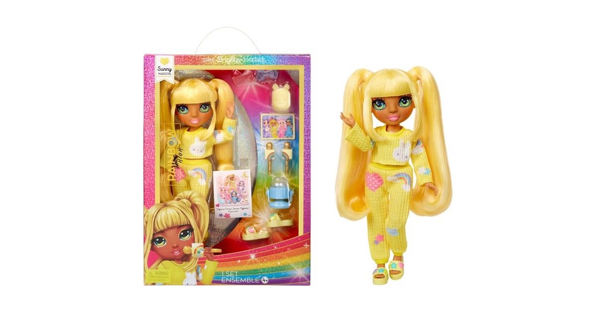 MGA EntertainmentRainbow High Junior High Pyjamaparty-modepop - Sunny