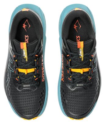 Chaussures Trail Asics Gel-Trabuco 13 GTX Noir/Bleu/Orange Homme